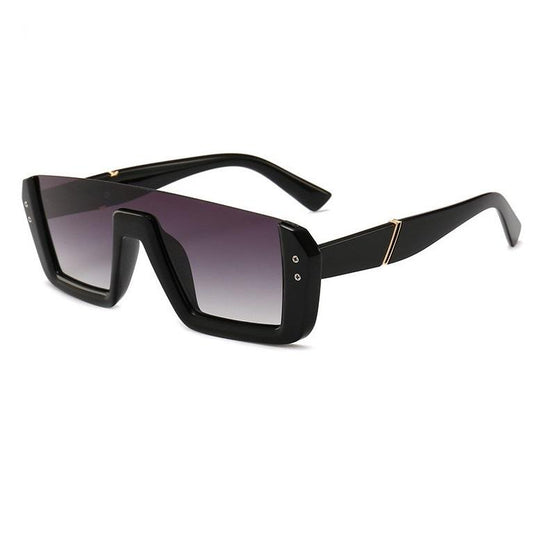 Gafas de Sol Siamesas Media Montura - Tendencia Europa Moda Asiática
