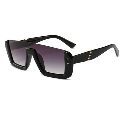 Gafas de Sol Siamesas Media Montura - Tendencia Europa Moda Asiática