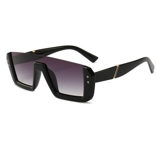 Gafas de Sol Siamesas Media Montura - Tendencia Europa Moda Asiática