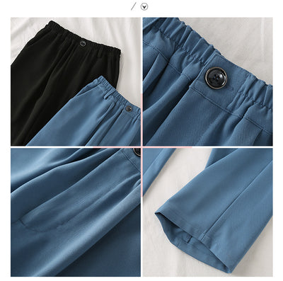 Pantalón Palazzo de Talle Ancho con Cintura Elástica - Image 14
