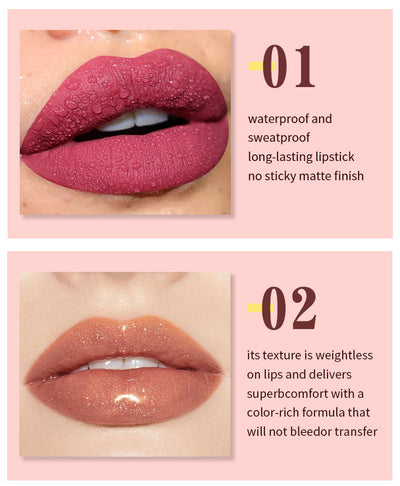 Set de 12 Brillos Labiales de Larga Duración con Acabado Mate - Image 12