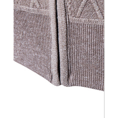 Cardigan Grueso Europeo para Hombre con Cierre de Cremallera y Cuello Solapa - Image 16