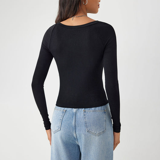 Blusa Térmica Ajustada de Manga Larga para Otoño e Invierno - Image 2