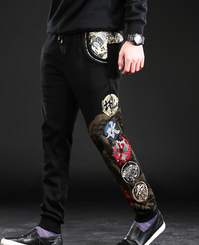 Pantalones Largos de Brodado Chino - Comodidad y Estilo para Hombre - Image 7