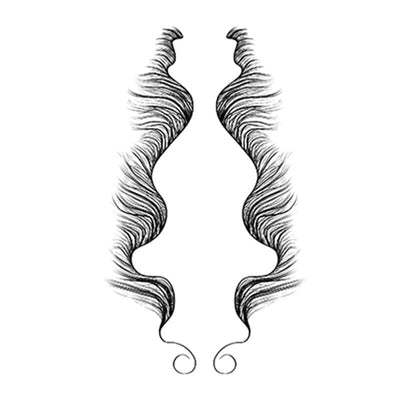Adhesivos de Flequillo y Patillas para Maquillaje Escénico y Fiestas - Image 8