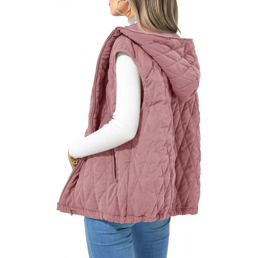 Chaleco Acolchado con Capucha para Mujer - Algodón Premium - Image 4
