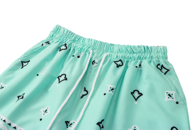 Conjunto Casual Hombre Camisa y Shorts Estampado Flor de Marañón Verde - Image 17
