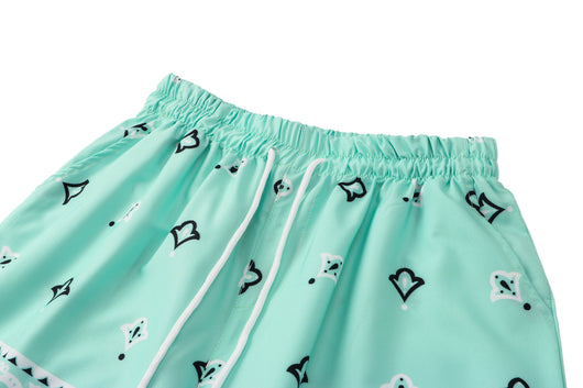 Conjunto Casual Hombre Camisa y Shorts Estampado Flor de Marañón Verde - Image 17