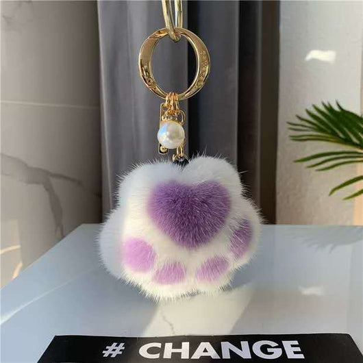 Llavero Colgante de Felpa Garra de Gato - Accesorio Decorativo para Bolso y Auto - Image 18