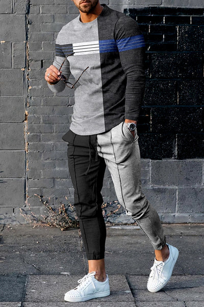 Conjunto Deportivo Casual Multicolor de Manga Larga para Hombre - Image 9