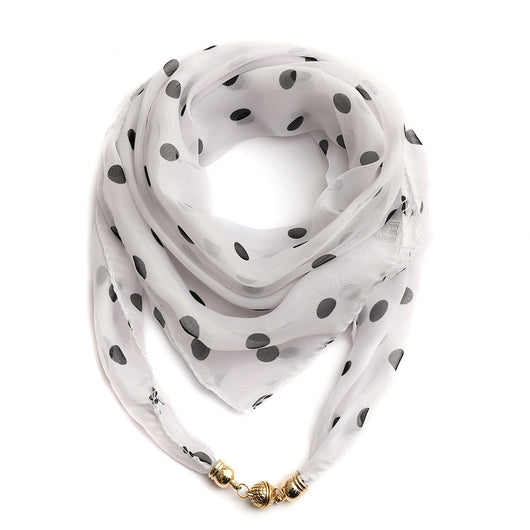 Pañuelo Floral Dorado de Gasa Ligera para Mujer - Image 6