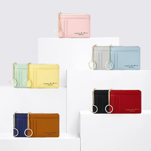 Billetera Compacta Coreana con Múltiples Compartimentos para Tarjetas - Image 13