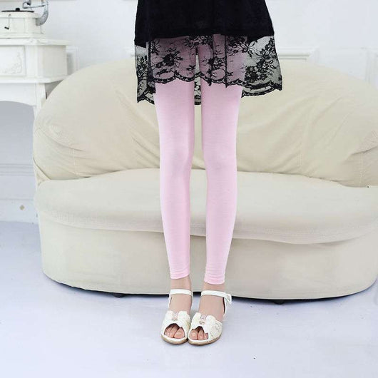 Leggings Niña Verano Modal Delgado Pantalón 3/4 Elástico Talla Grande - Image 6