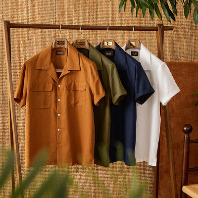 Camisa Cubana de Lino y Algodón para Hombre - Manga Corta Verano - Image 3