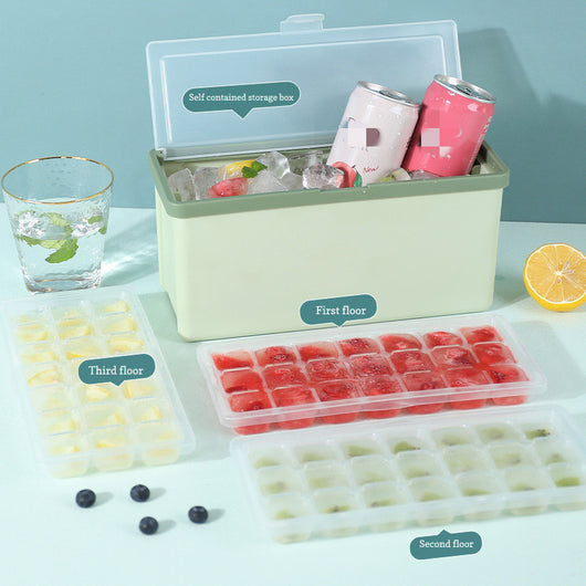 Molde de Hielo con Cajón, Tapa y Contenedor para Enfriar Bebidas - Image 8