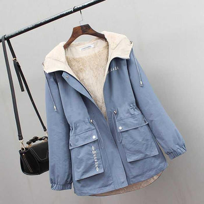Chaqueta Cortavientos Suelta Estilo Coreano Casual para Mujer - Image 3