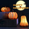 Linterna de Calabaza LED Decorativa - Lámpara Luminosa de Resina para Halloween