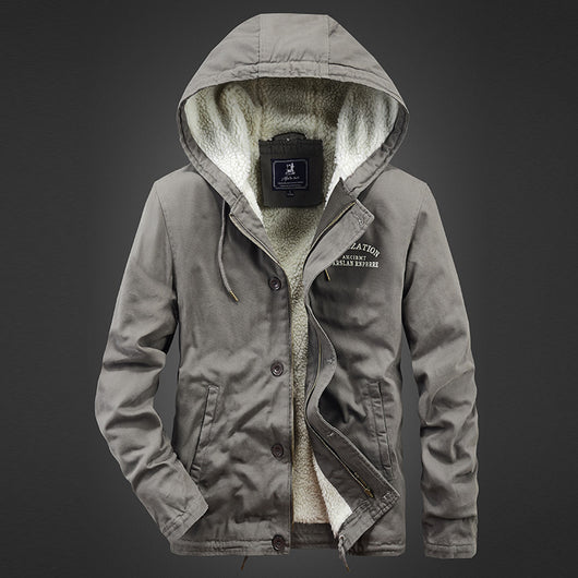 Chaqueta Casual de Algodón con Solapa para Hombre - Image 3