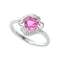 Ruby Ring 925 Sterling Plateado Christmas Gift Rojo 11