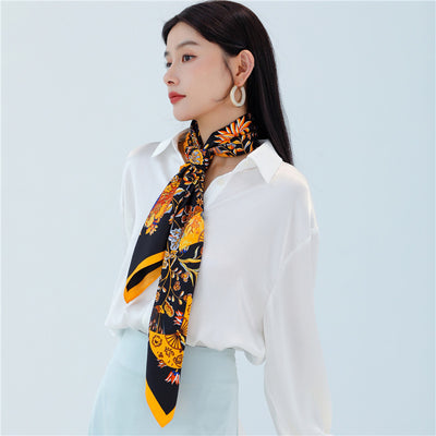 Pañuelo Cuadrado Retro Estampado para Mujer - Diseño Clásico - Image 62