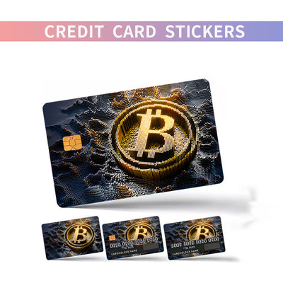 Anime cityscape credit card sticker with vibrant pink, purple, and blue hues, showing buildings and power lines. - Image 33