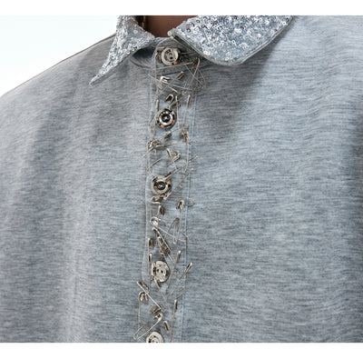 Blusa Suelta con Escote Cuadrado y Lentejuelas - Image 11