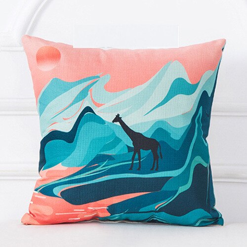 Funda de Cojín Cuadro Óleo Montaña Amanecer - Image 2