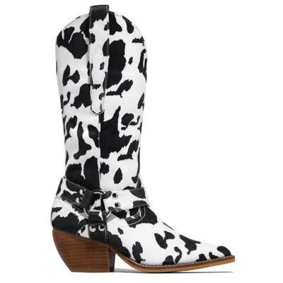Botas de Caña Alta con Pelaje Sintético y Tacón Grueso Cómodo - Image 7
