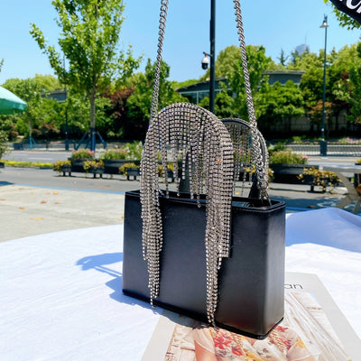 Bolso de Hombro con Cristales y Borlas para Mujer - Image 3