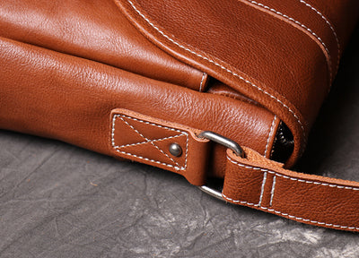 Bolso Bandolera de Cuero Genuino Gran Capacidad para Hombre - Image 16