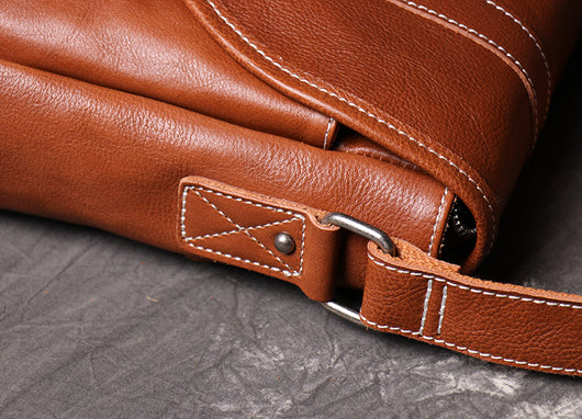 Bolso Bandolera de Cuero Genuino Gran Capacidad para Hombre - Image 16