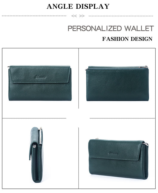 Billetera de Cuero Genuino Premium - Cartera Manual de Piel de Res - Image 41