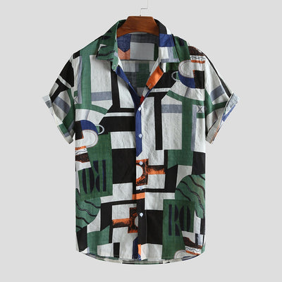 Blusa Hawaiana Manga Corta