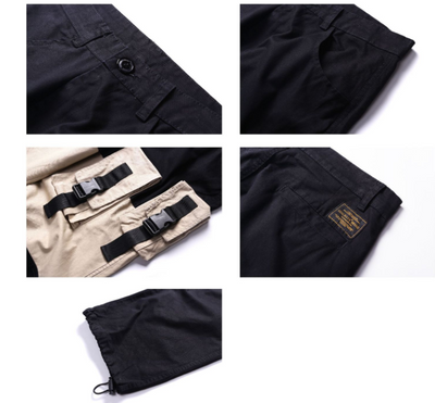 Pantalón Overol Retro Japonés Four Seasons - Corte Recto Holgado Unisex - Image 6