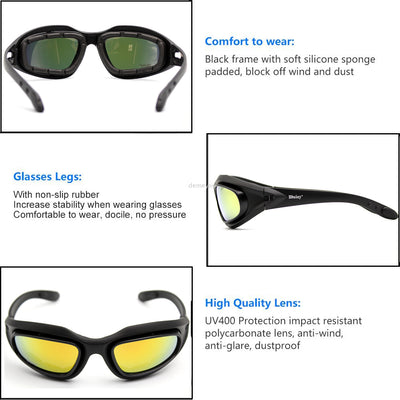 Gafas de Protección Multideporte - Motociclismo, Pesca y Tiro - Image 21