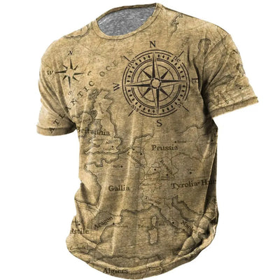 Playera Casual Suelta de Manga Corta para Hombre Cuello Redondo - Image 20