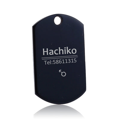 Placa de Identificación para Mascotas en Acero Titanio con Grabado Personalizado - Image 14