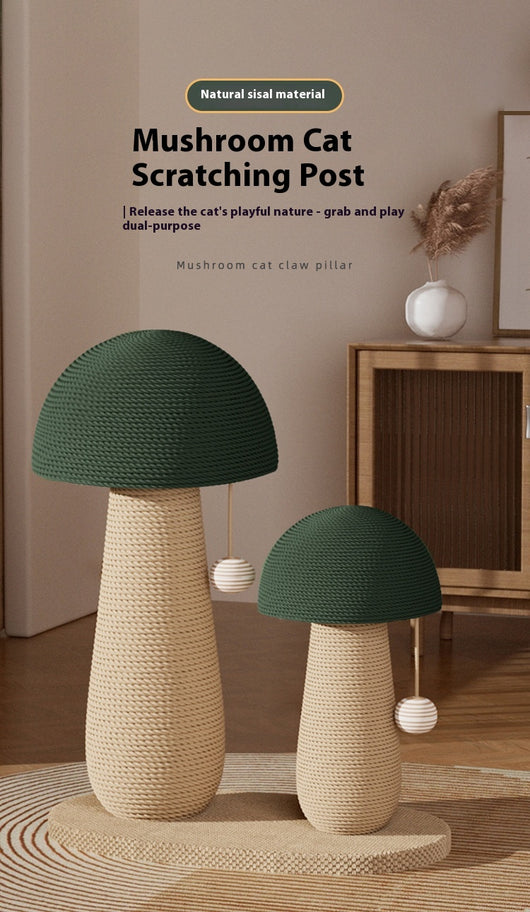 Rascador de Sisal Tipo Hongo para Gatos - Tabla Resistente sin Pelusa - Image 16
