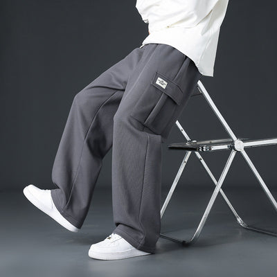 Pantalones Casuales Hombre Corte Amplio y Drapeado - Image 3