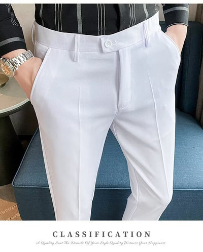 Pantalones de Vestir Casual Rectos para Hombre - Image 24