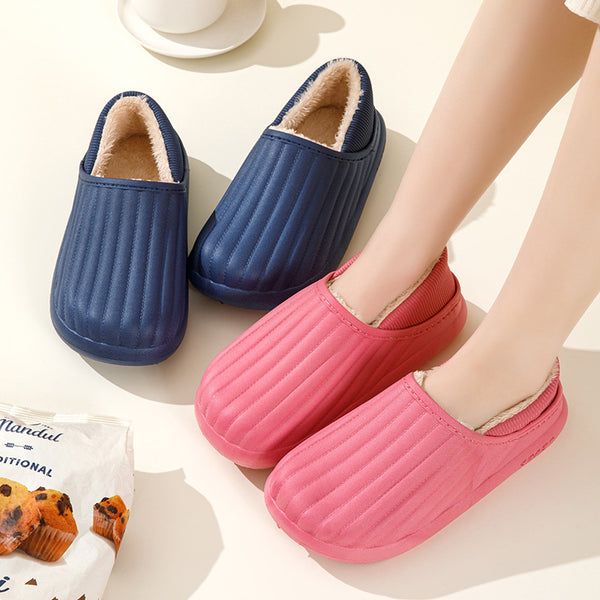 Pantuflas de Algodón para Hombre Impermeables con Talón Reforzado