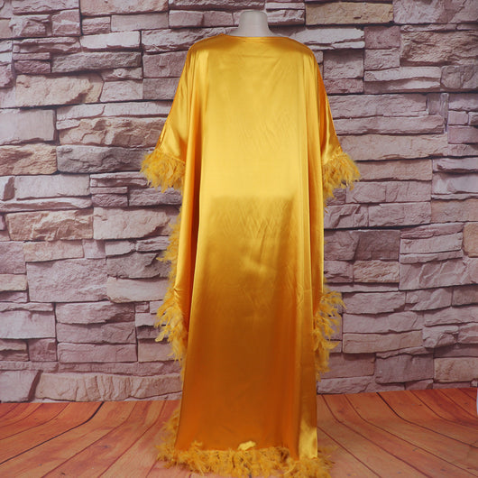 Vestido Africano Suelto de Lujo con Manga Murciélago y Abertura Alta - Image 24