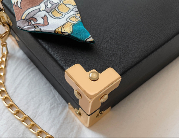 Bolso Bandolera Cuadrado Pequeño con Cadena para Mujer - Image 5