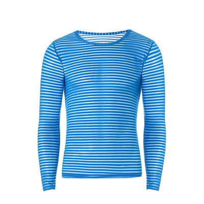 Camiseta Manga Larga a Rayas Talla Grande para Hombre - Image 4