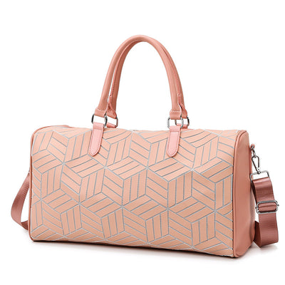 Bolso de Viaje Amplio para Hombre con Patrón Geométrico - Image 6