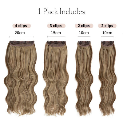 Set de 4 Pelucas de Fibra Térmica para Mujer - Cambio de Look Instantáneo - Image 30