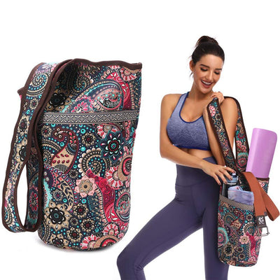 Bolsa de Yoga Multiusos con Diseño Étnico Flor de Marañón