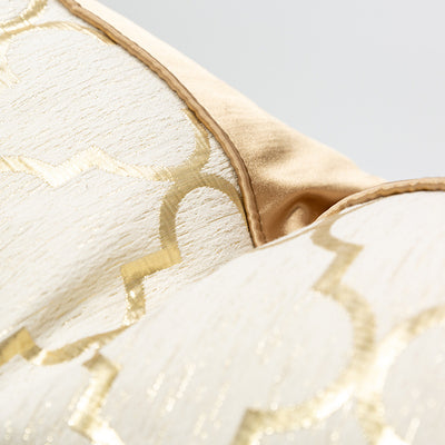 Funda de Almohada Oro Champagne con Diseño Geométrico Diamante - Image 6