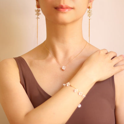 Conjunto de Joyería en Porcelana Hueso con Diseño Artístico Osmanthus - Image 11