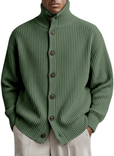 Cardigan Cuello Alto Tejido para Hombre - Image 12
